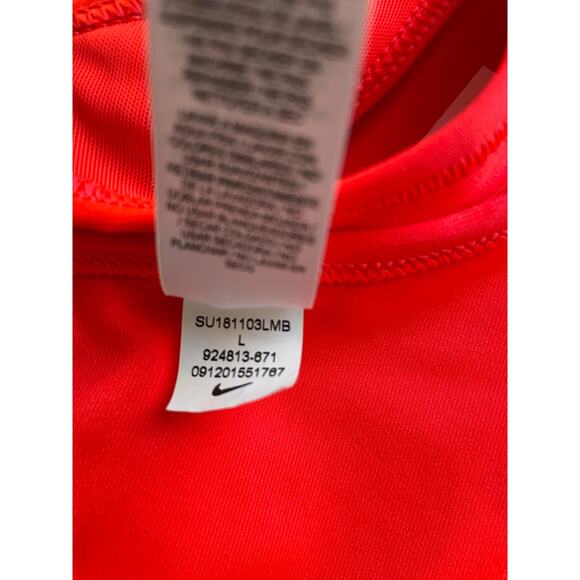 Nike Women’s Victory Dri-Fit Medium Support Sports Bra Orange Large Just Do It - Picture 5 of 7
